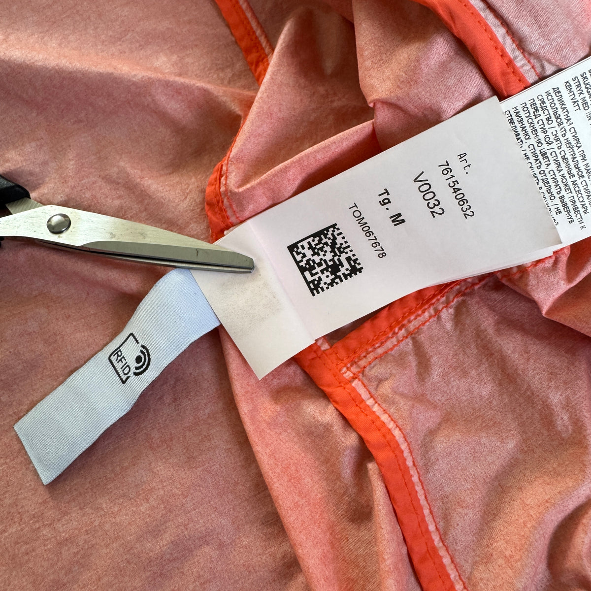 Stone Island Naslan Light Watro Hooded Jacket – Medium - Coral