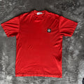 Stone Island Red Compass Logo T-Shirt - Small