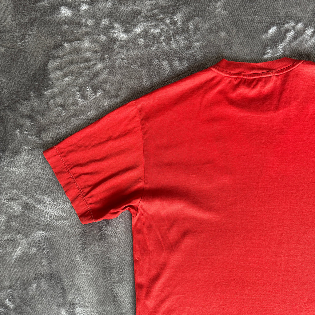 Stone Island Red Compass Logo T-Shirt - Small