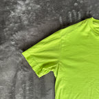 Stone Island Lime Green Patch Logo T-Shirt - Small