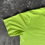 Stone Island Lime Green Patch Logo T-Shirt - Small