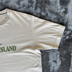 Stone Island Beige Stitched Spell Out T-Shirt - Small
