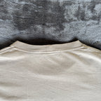 Stone Island Beige Stitched Spell Out T-Shirt - Small